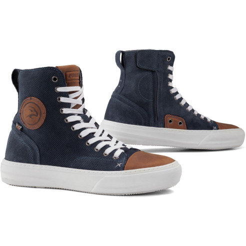 Falco Motorradschuhe LENNOX 2 für Herren Leder Sneaker CE mit D3O Protektoren