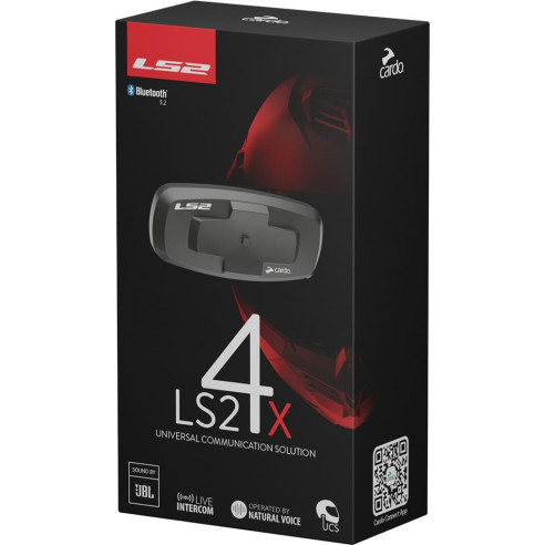 LS2 INTERCOM 4X Motorrad Headset powered by Cardo für Helme Advant Infinity II Vector II