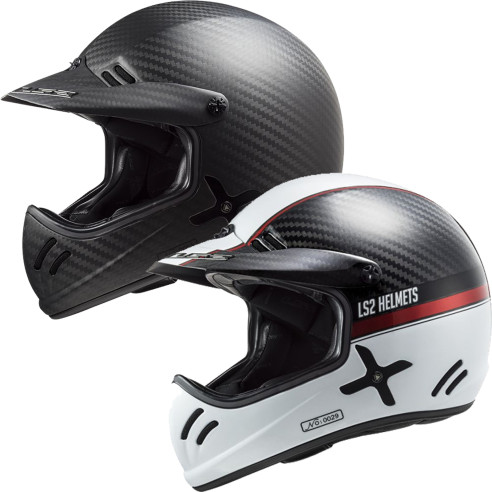 LS2 Carbon Crosshelm MX471 XTRA Limited Edition inklusive zwei Helmschirmen