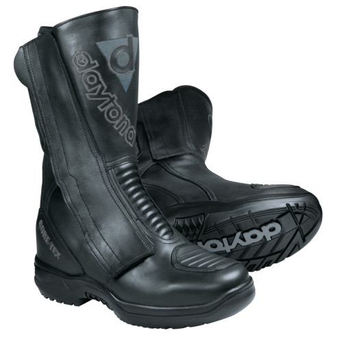 Daytona Gore-Tex Motorradstiefel M-STAR GTX Leder mit 6 cm Fersenerhöhung und Knöchelschutz