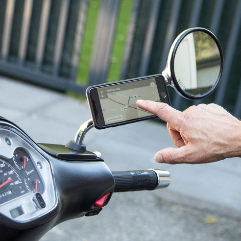 SP Connect Spiegelhalterung MOTO MIRROR BUNDLE LT Motorrad für Apple iPhone 11 Pro / XS / X