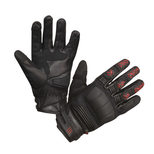 Modeka Motorradhandschuhe ENNOS elastisch Leder mit Amara und CE