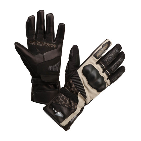Modeka Herren Motorradhandschuhe PANAMERICANA Lederhandschuhe CE Sympatex Tactel SuperFabric mit SAS-TEC Protektoren