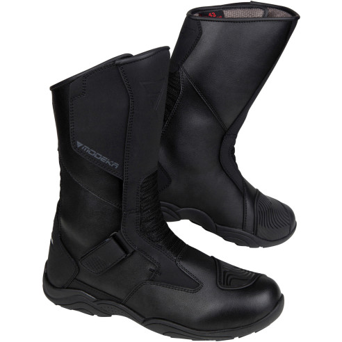 Modeka Motorradstiefel MONZA 2 II Leder wasserdicht Hipora 3M Klettverschluss CE