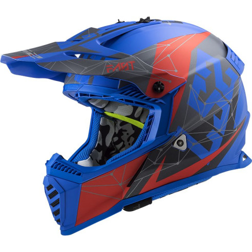LS2 Crosshelm MX437 FAST EVO mit Doppel-D Verschluss