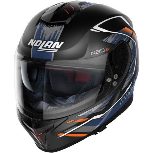 Nolan Integralhelm N80-8 Thunderbolt mit Ultra-Wide Visier Pinlock Sonnenblende ECE 22.06