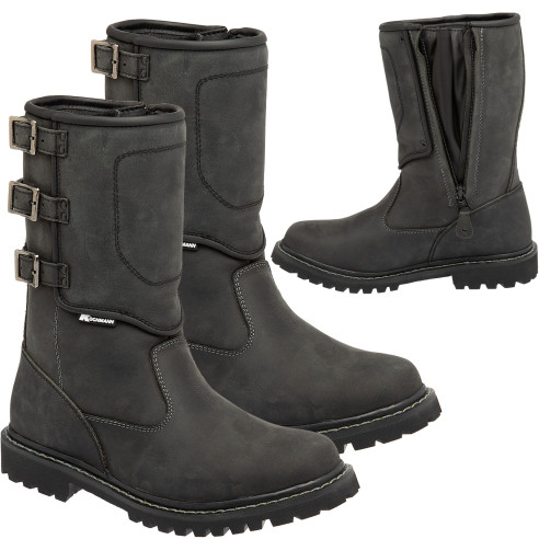Kochmann Motorradstiefel NEVADA klassische Boots Leder 26cm hoch wasserdicht mit Reißverschluss