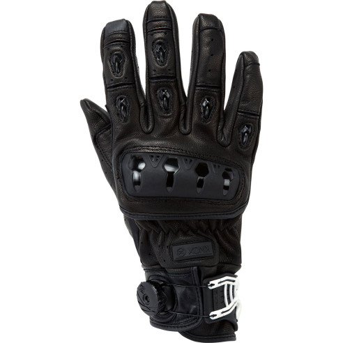 Knox Motorradhandschuhe ORSA MK II Leder CE mit Protektoren perforiert Sommer kurze Stulpe