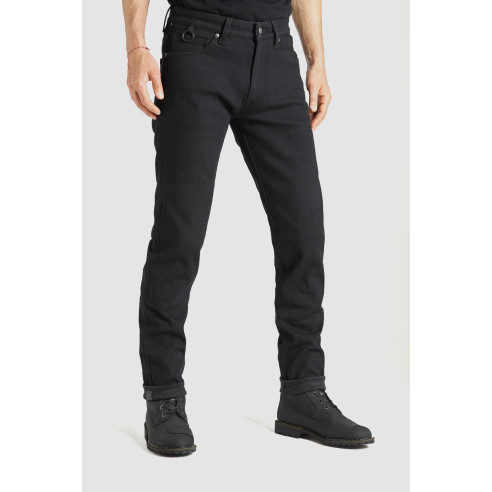 Pando Moto Motorradjeans STEEL BLACK 02 für Herren CE AA Dyneema Stretch mit SAS-TEC Protektoren