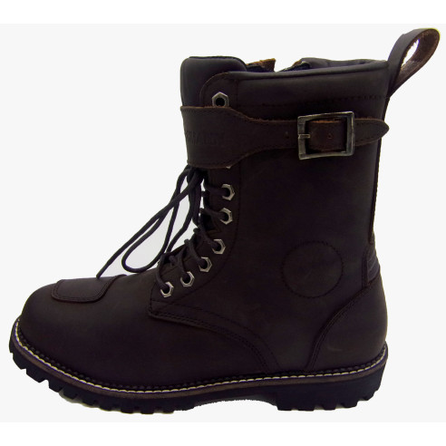 Kochmann Motorradstiefel RIDER Leder-Schnürstiefel wasserdicht mit Hipora und CE