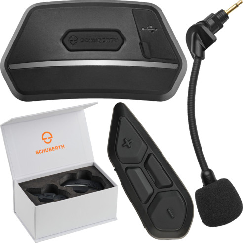 Schuberth Headset SC2 für Motorradhelm C5 und E2 mit Bluetooth 5 und Multi-Way-Intercom