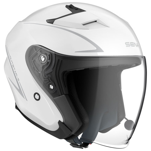 Sena Outstar S Jethelm mit integriertem Headset und Sonnenblende