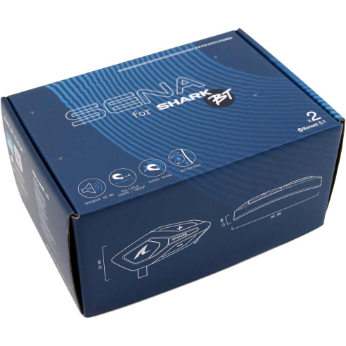 Senatooth Headset Bluetooth 5.1 für Shark ECE 22.06 Helme