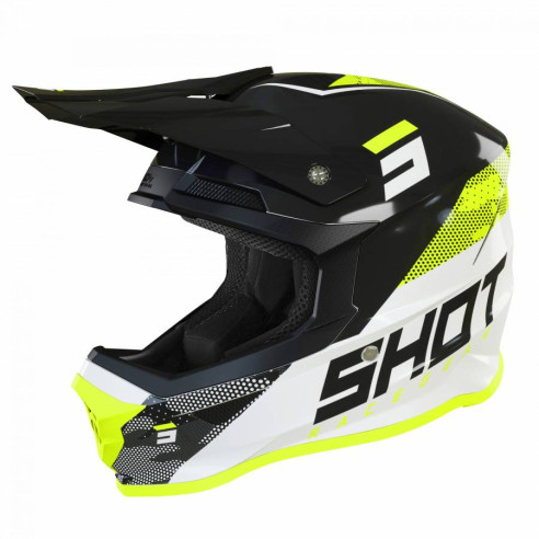 Shot Crosshelm FURIOUS mit Doppel-D Ringverschluss inklusive Helmschirm