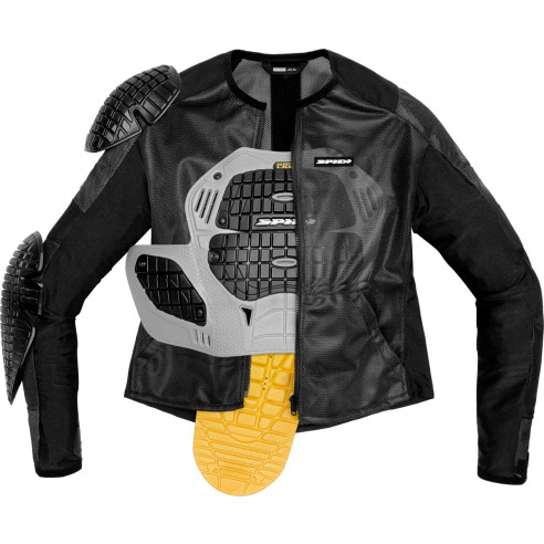 Spidi Protektorenjacke BASE-1 ARMOR 3-Lagen Schutzjacke CE Körperschutz