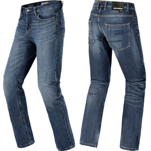 Spidi Motorradjeans J-TRACKER TECH Slim-Fit Cordura Stretch Hose mit CE AA Schutz und Warrior Knieprotektoren