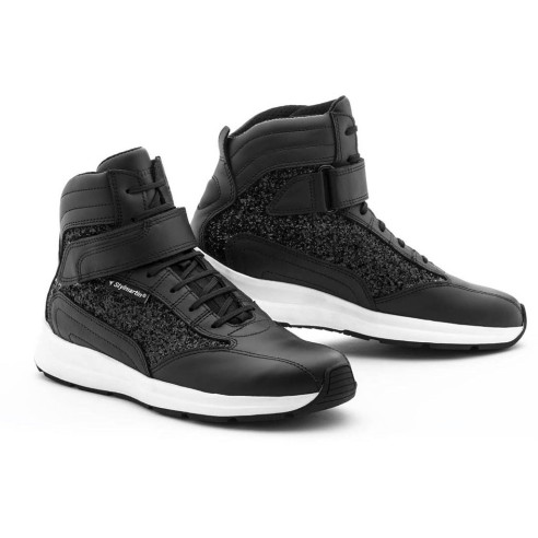Stylmartin Motorrad Sneaker AUDAX GLAM Glitzer Wildleder wasserdicht Air-Mesh Protektoren CE