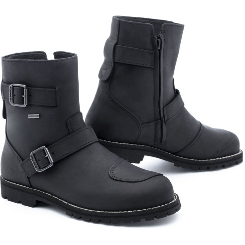 Stylmartin Motorradstiefel Legend Mid WP Leder halbhoch wasserdicht CE mit Vibram-Sohle und Knöchelschutz