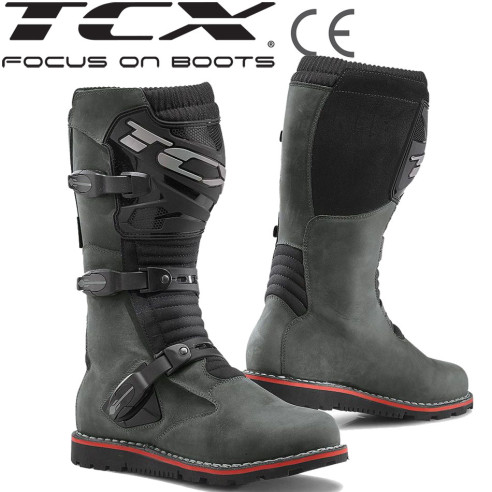 TCX Motorradstiefel TERRAIN 3 WP wasserdicht Leder CE