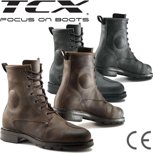 TCX Motorradstiefel X-BLEND WP wasserdicht Leder CE mit OrthoLite Einlagen