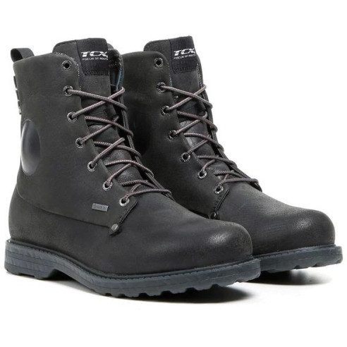 TCX Gore-Tex Motorradstiefel BLEND 2 GTX Leder wasserdicht CE mit Groundtrax Sohle und Ortholite Schuheinlage