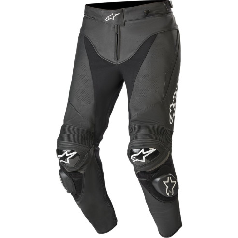 Alpinestars Motorrad-Lederhose TRACK V2 mit Stretchzonen und Protektoren CE AAA