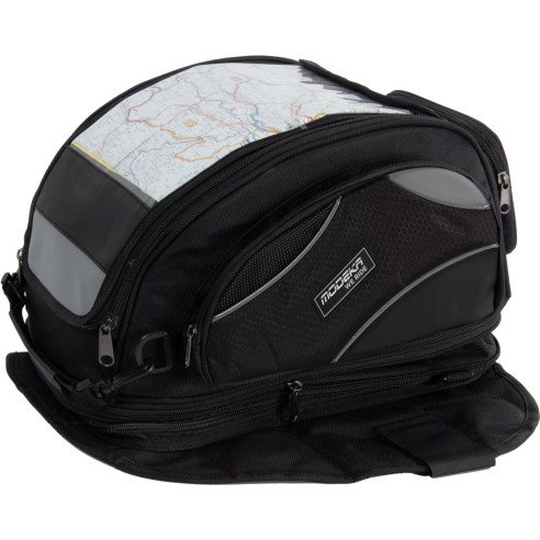 Modeka TRAVELO Tankrucksack Motorrad mit 4-Punkt Magnetsystem Inhalt bis 30 Liter Rucksack ergonimisch