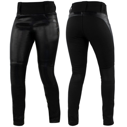 Trilobite Leder Leggings für Damen Aramid CE AA inklusive Knieprotektoren