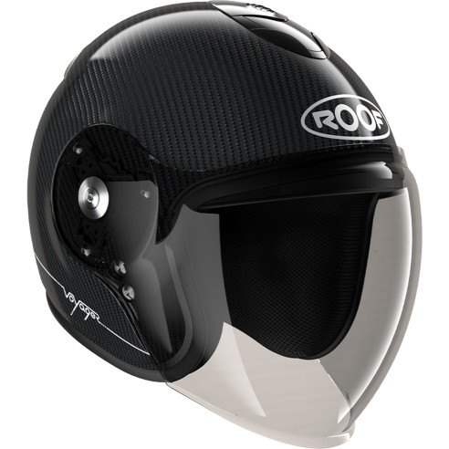 Roof Semi-Jet Helm VOYAGER CARBON mit 50% getöntem Antifog-Visier und ECE 22.05
