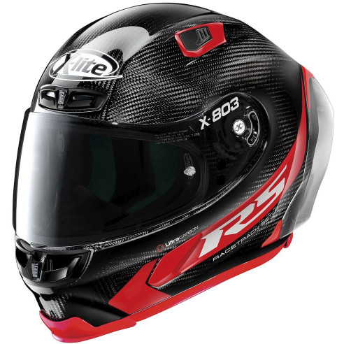 X-Lite Integralhelm X-803 RS ULTRA CARBON Rennhelm mit NERS und gratis Visier