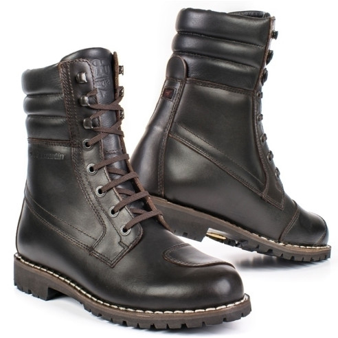 Stylmartin Motorradstiefel YU'ROK Leder wasserdicht mit Vibram-Sohle CE und Protektoren