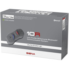Sena Headset 10R Motorrad Kommunikation ultraflach mit Bluetooth 4.1 4-Wege Intercom bis 900m