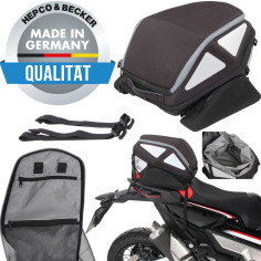 Hepco & Becker Motorrad Hecktasche ROYSTER REARBAG wasserdicht inklusive Gurtbefestigungen