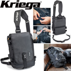 Kriega Schultertasche SLING 8 Liter federleichte Umhängetasche wasserdicht mit Klappe