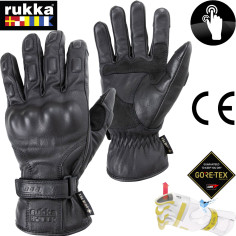 Rukka Gore-Tex Motorradhandschuhe BEXHILL Gore-Grip Technologie Leder CE