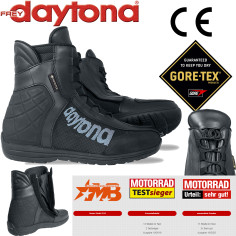 Daytona Gore-Tex Motorradstiefel AC DRY GTX G2 Leder mit beidseitigem Knöchelschutz