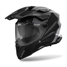 Airoh Commander 2 Adventure-Integralhelm Carbon ECE 22.06 mit Pinlock und Sonnenblende