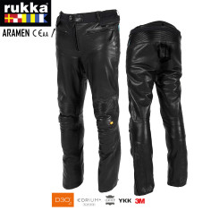 Rukka Motorradhose ARAMEN Leder wasserdicht Platinum-Laminat mit D3O Protektoren
