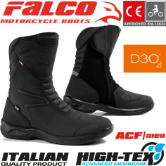 Falco Motorradstiefel ATLAS 2 Leder CE wasserdicht mit High-Tex Membrane und D3O Protektoren