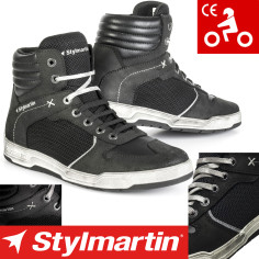 Stylmartin Motorradschuhe ATOM Mesh Leder Sneaker mit Knöchelprotektoren