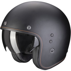 Scorpion Jethelm BELFAST EVO moderner Vintage-Helm Fiberglas ECE 22.06 mit Sonnenblende