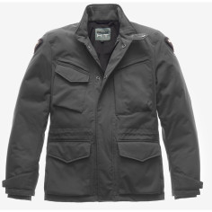 Blauer Ethan Winter Motorradjacke CE wasserdicht große Taschen mit Protektoren