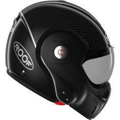 Roof Überklapphelm BoXXer CARBON mit 50% getöntem Antifog-Visier und Doppel-Zulassung als Jet und Integral