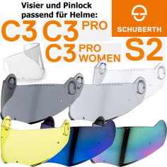 Schuberth Visier für Helme C3 / C3 Pro / S2