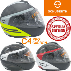 Schuberth Klapphelm C4 Pro Carbon SPECIAL EDITION Premiumhelm mit Sonnenblende und Max Vision 120 Pinlock