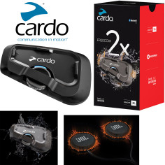 Cardo Motorrad-Headset FREECOM 2X Bluetooth 5.2 Live-Intercom mit Sound by JBL