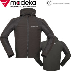 Modeka Motorradjacke CHUCK AIR Softshell CE mit Protektoren