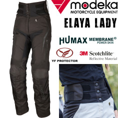 Modeka Damen Motorradhose ELAYA LADY mit High-Waist Stretchbund Humax-Membrane und YF Protektoren