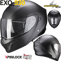 Scorpion Modularhelm EXO-930 Klapphelm mit P/J Homologation Max Vision Pinlock und Sonnenblende