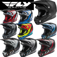 Fly Racing Crosshelm FORMULA CARBON mit 12 K Carbon-Helmschale ultraleicht